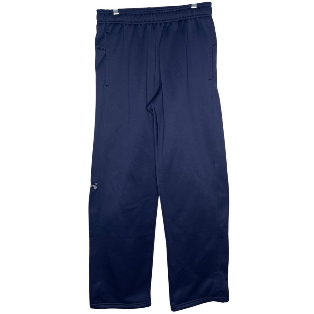 Under Armour Fleece Sweatpants Mens Size M Loose ColdGear Navy Blue